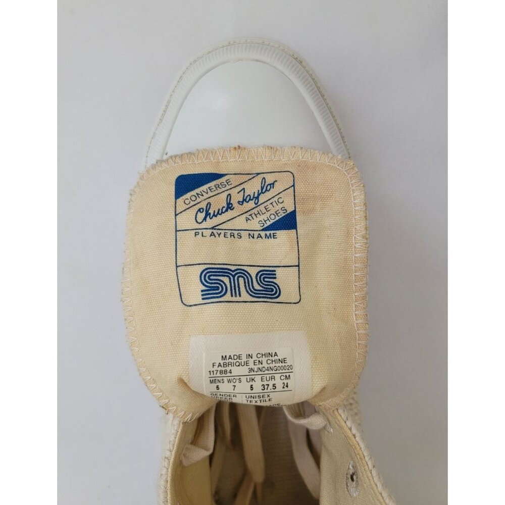 RARE Sneakersnstuff x Converse Chuck Taylor LOVIKKA Cream Knit Wool Hi Top Sz 7W - Picture 10 of 12
